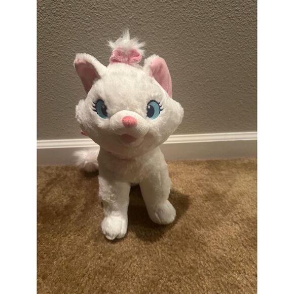 NWOT Disney Aristocats Marie Plush White Cat Stuffed Animal Toy 18" Kitten Bow - Picture 1 of 10